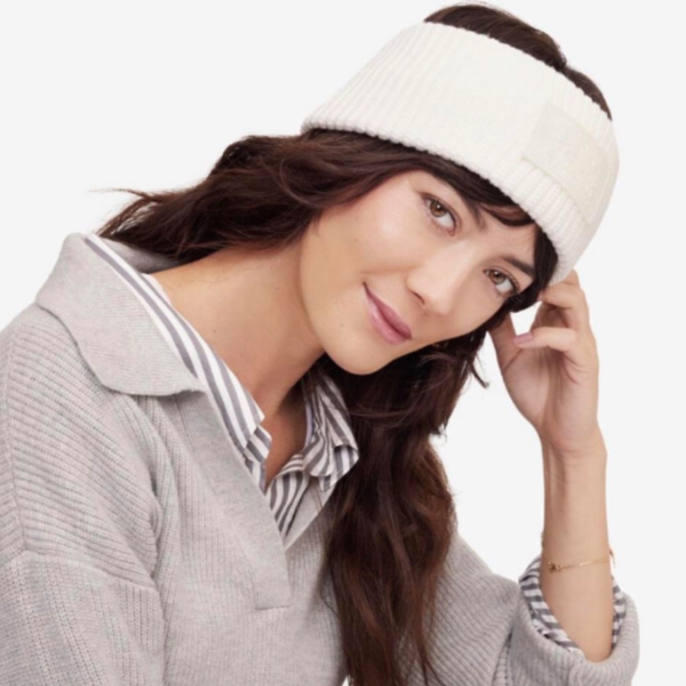 Coach Cream Cable Knit Headband - NWT
